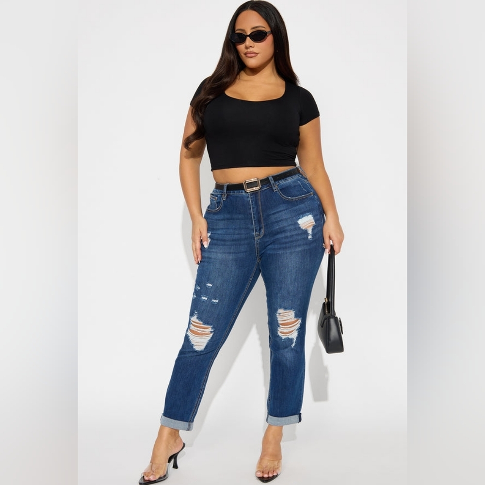 Tall Keep Coming Back Boyfriend Jeans - Dark Wash